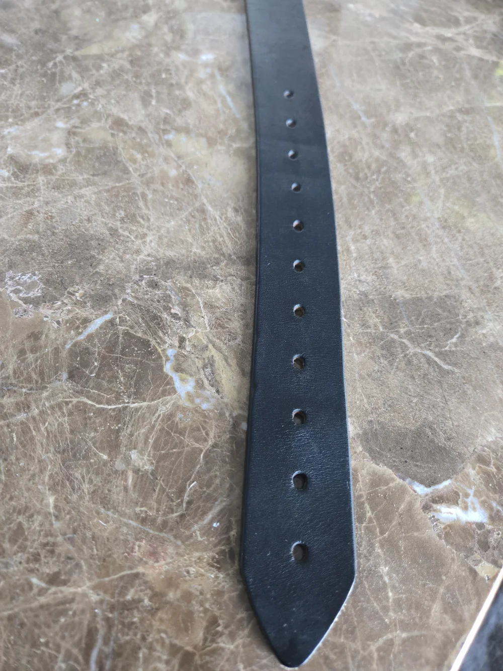 Filson Black Genuine Bridle Leather Belt